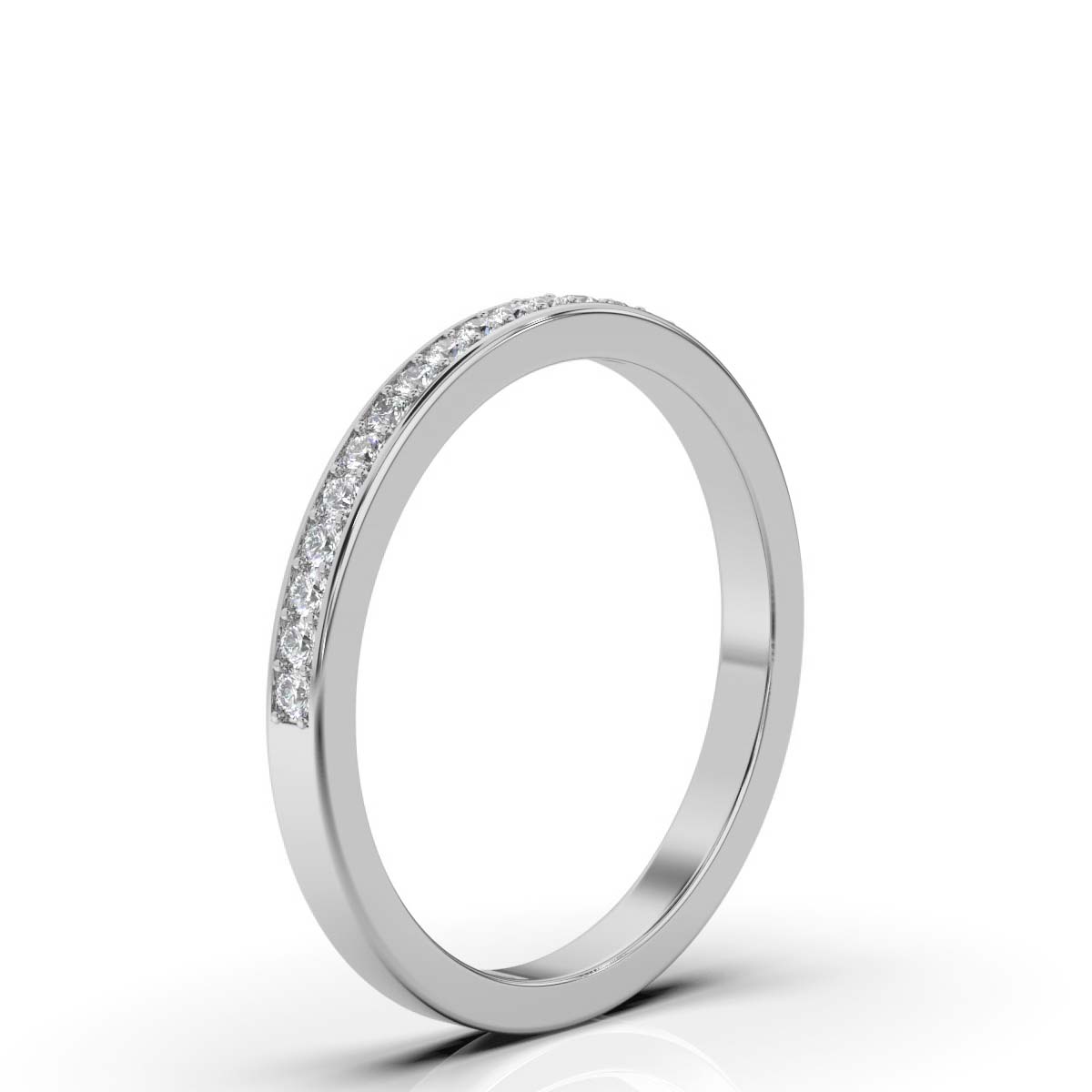 Platinum Gemma Matching Lab Grown Diamond Band (1/5 ct. tw) The Art