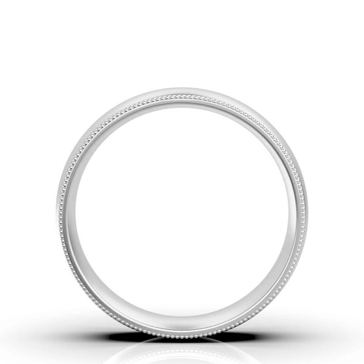 Orien Jewelry 4mm Titanium Band - Polished Domed Ring, Comfort Fit, Sizes 5-10, Free Engraving