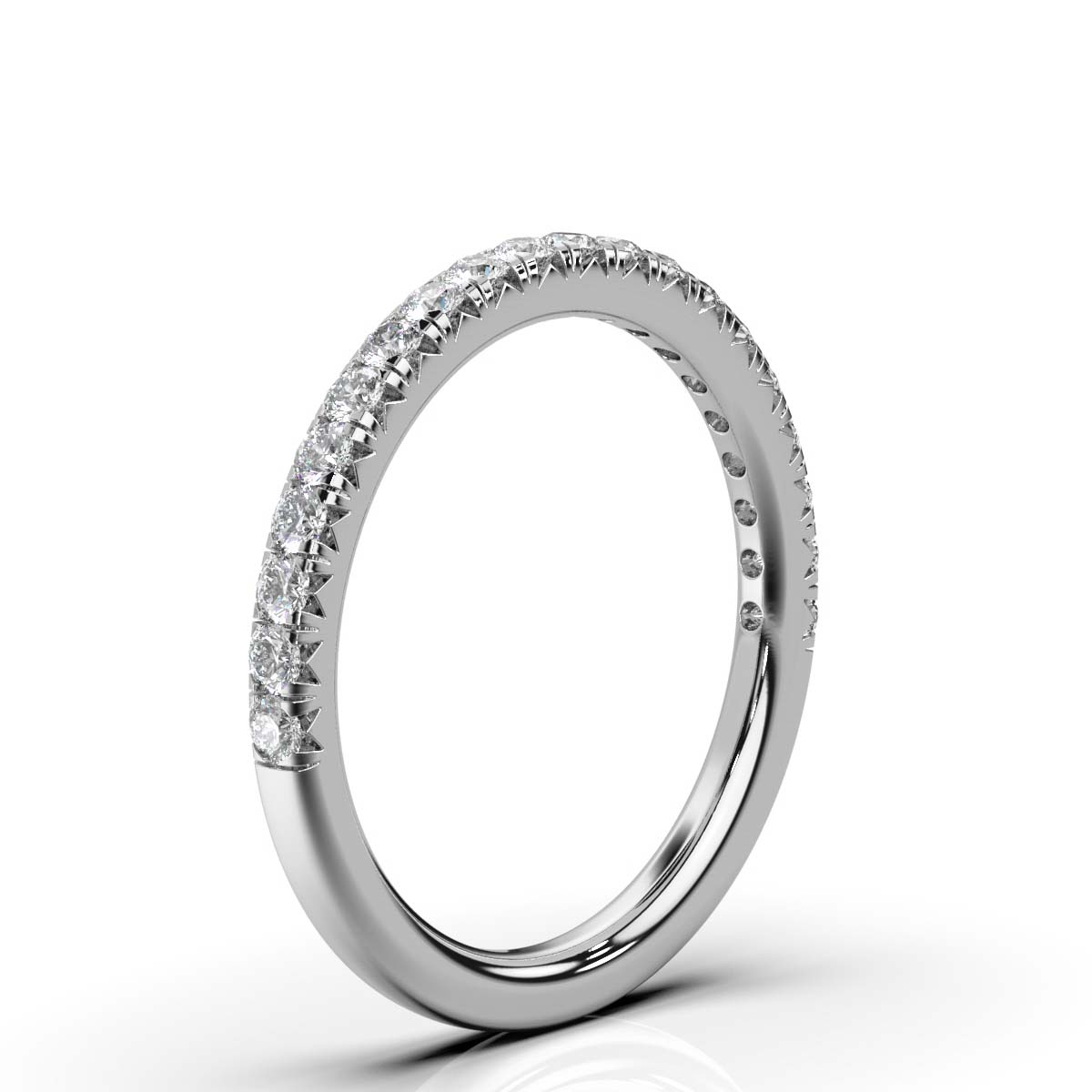 Platinum Miriam Lab Grown Diamond Half Eternity Band (1/2 ct. tw) The