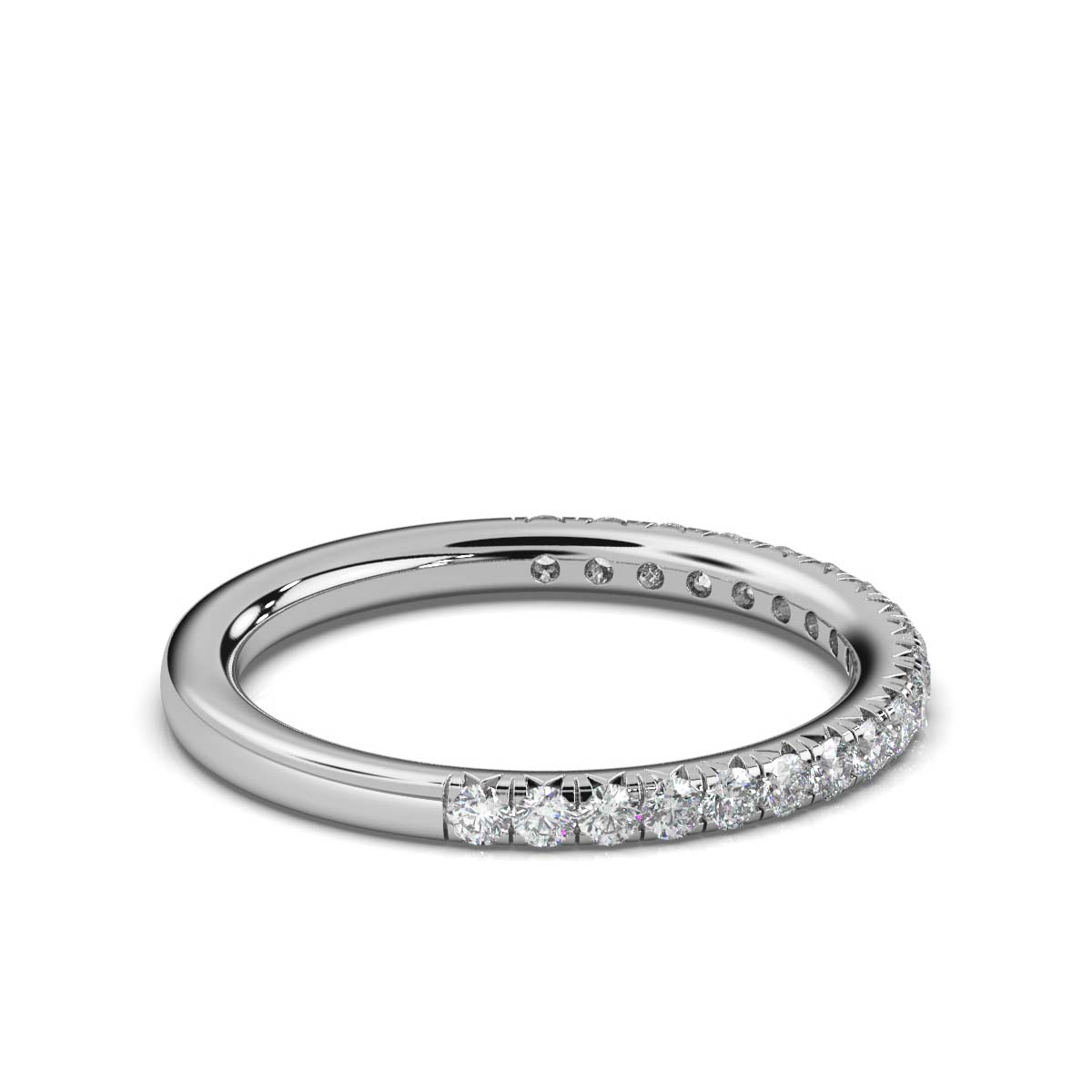 18K White Gold Miriam Lab Grown Diamond Half Eternity Band (1/2 ct. tw