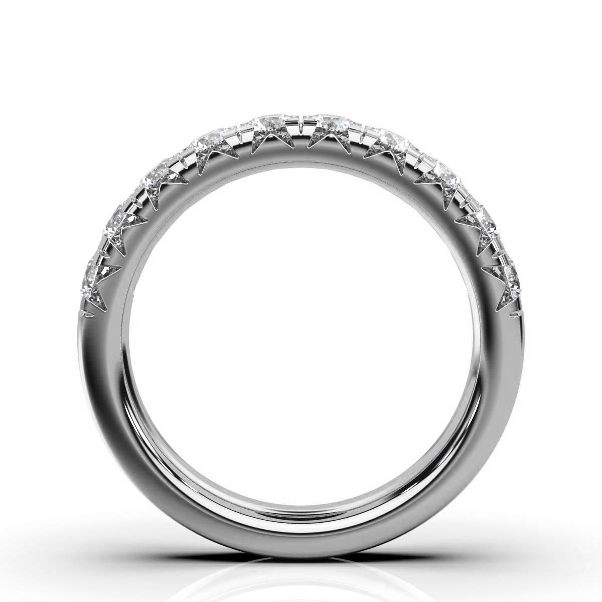 18K White Gold Miriam Lab Grown Diamond Half Eternity Band (1.00 ct. tw