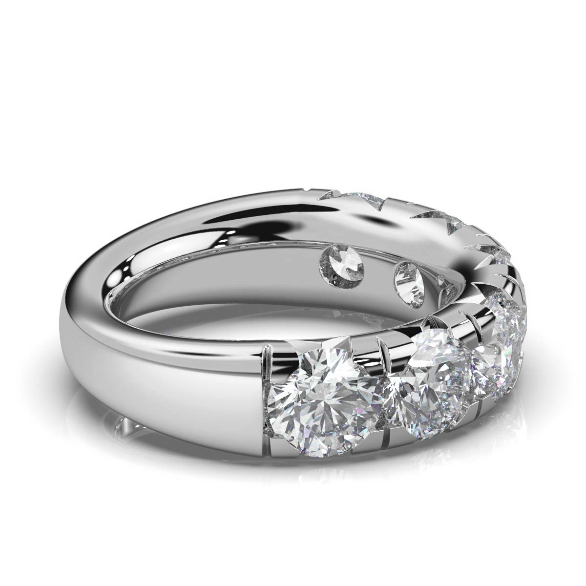 14K White Gold Miriam Lab Grown Diamond Half Eternity Band(5.00 ct. tw