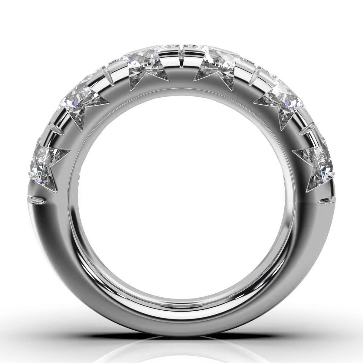 18K White Gold Miriam Lab Grown Diamond Half Eternity Band(5.00 ct. tw