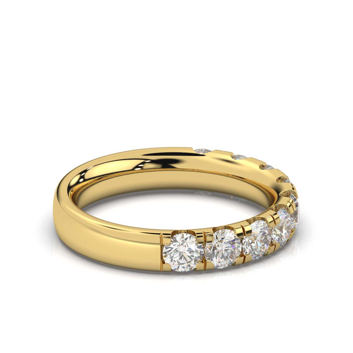 14K Yellow Gold Valerie MicroProng Lab Grown Diamond Ring (1 1/2 ct